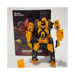 H6001-8A Transformation Toys KO Studio Series SS Devastator Cool Action Figure Kid Movie Car Robot Engineering - H6001-8C With Box