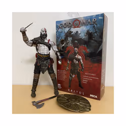 NECA Figure God of War Ghost of Sparta Kratos In Ares Armor W Blades Action Figure Model Toys Joint - A With Box