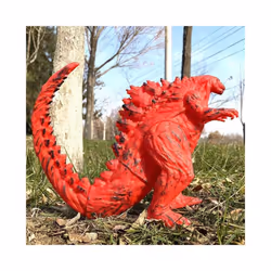 Godzilla King of Monsters Runaway Mechanical Red lotus Planet Godzilla Action Figure Collection Model - 24cm, no box