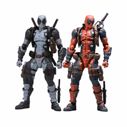 AMAZING YAMAGUCHI Deadpool 2.0 Grey Action Figure Mutants Joint Movable KAIYODO Wade SHF Model Movie - A