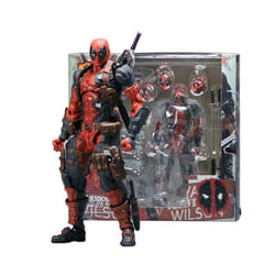 AMAZING YAMAGUCHI Deadpool 2.0 Grey Action Figure Mutants Joint Movable KAIYODO Wade SHF Model Movie - B
