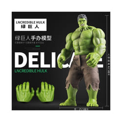 18CM  Avengers VenomCaptain America Wolverine Hulk Iron Man Groot Thanos Collection Action Figure Hot - big HULK
