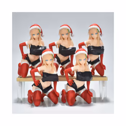 Aixlan NSFW Insight Figure Carol Lu Nikukan Sexy Girl Christmas Gift 12cm PVC Action Figure Toy Collection - 5PCS SET