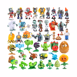 New Plants vs Zombies Figures Dr. Zomboss Peashooter Gargantuar Potato Mine Chomper Conehead Chrismas - zombie 7