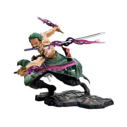 18CM One Piece Luffy Figure Roronoa Zoro Three-Blade Sa-Maximum Manga Anime Statue PVC Action Collection - WHITE
