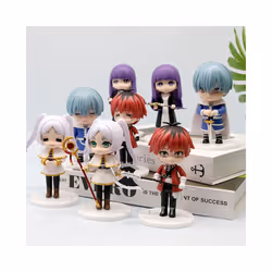 Bandai Frieren: Beyond Journey's End 10cm Anime Figures Frieren Himmel Action Figure Boys Gift Collection - 8pcs