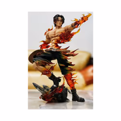 One Piece Figure Ace Figures PortgasD Ace Action Statue Pvc Gk Model Collection Doll Customized Version - Ace, no box