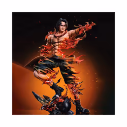 One Piece Figure Ace Figures PortgasD Ace Action Statue Pvc Gk Model Collection Doll Customized Version - Ace, no box