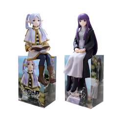 14cm Frieren: Beyond Journey's End Anime Figure Sitting Fern Action Figures Frieren Noodle Stopper Figure - Frieren With Box