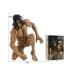 Attack on Titans Levi Ackerman Action Anime Figura Kawai Eren Jaege Mikasa Ackerman The Armored Titan - 14cm With Retail Box