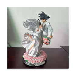 Son Goku Figure Chichi Wedding Version 31CM PVC Figurine Model Toys Statue Collection Ornament Couple - 31cm, With Box