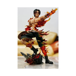 One Piece Figure Ace Figures PortgasD Ace Action Statue Pvc Gk Model Collection Doll Customized Version - Ace, with box
