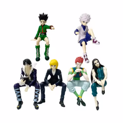 11.5-14cm HunterHunter Anime Figure Kurapika Action Figure Chrollo Illumi Hisoka Figurine Collection - No box