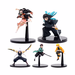 Anime Demon Slayer Kimetsu no Yaiba figure Kamado Tanjirou Action Figure Agatsuma Zenitsu Nezuko Warrior - no box
