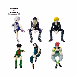 ) Hunter x Hunter Anime Figure Phantom Troupe Hisoka Action Figure Noodle Stopper Room Decoration Noodle - HUNTER(C BOX
