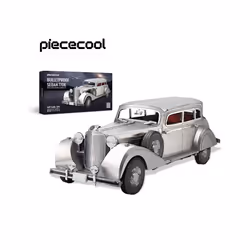 Piececool 3D Metal Puzzles Bulletproof Sedan 770k DIY Set Cars Model Jigsaw Toy for Brain Teaser Christmas