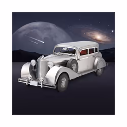 Piececool 3D Metal Puzzles Bulletproof Sedan 770k DIY Set Cars Model Jigsaw Toy for Brain Teaser Christmas