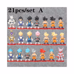 Dragon Ball Action Figure SHF Super Saiyan Anime Figurine Movable and Modifiable Doll Model Collection - 21pcs A