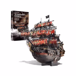 Piececool 3D Puzzles The Queen Anne's Revenge Pirate Ship Metal Model Building Blocks 3D Boat Jigsaw