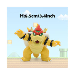 Super Mario Action Figure Bowser Princess Peach Anime Game All Star Collection Model Toy for Children - Bowser, No Box