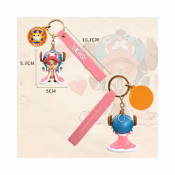Original One Piece Luffy Tony Tony Chopper Figure Toys Keychain Cute Anime Monkey D Luffy PVC Figurine - Chopper