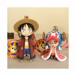 Original One Piece Luffy Tony Tony Chopper Figure Toys Keychain Cute Anime Monkey D Luffy PVC Figurine - Chopper