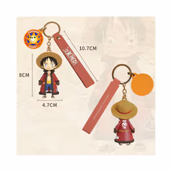 Original One Piece Luffy Tony Tony Chopper Figure Toys Keychain Cute Anime Monkey D Luffy PVC Figurine - Luffy