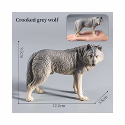 Wolf Figures Animal Toys Wolf Figurines Zoo Pack Realistic Hand-Drawn Figurines Cool Collection Exhibits - Animal-11