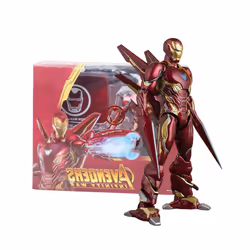 Iron Man MK50 SHFiguarts  legend Nano Metal KAIYODO YAMAGUCHI Tony Stark Action Figure Model Toys Collection - MK85-With Box