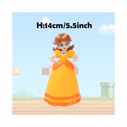 Super Mario Action Figure Bowser Princess Peach Anime Game All Star Collection Model Toy for Children - Princess Daisy, No Bo ...
