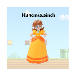 Super Mario Action Figure Bowser Princess Peach Anime Game All Star Collection Model Toy for Children - Princess Daisy, No Box