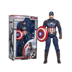 18CM  Avengers VenomCaptain America Wolverine Hulk Iron Man Groot Thanos Collection Action Figure Hot - Captain