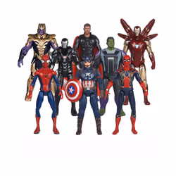 18CM  Avengers VenomCaptain America Wolverine Hulk Iron Man Groot Thanos Collection Action Figure Hot - Captain