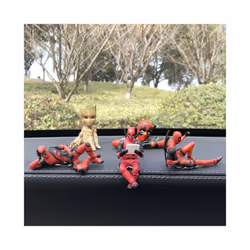 Anime Deadpool Action Figure Car Interior Decoration Toys Sitting Model X-Men Mini Figurine Pendant - 9