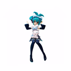 Hatsune Miku Desktop Cute Action Figure Neko T-Shirt Ver. Anime Figurine Kawaii Girl Model Toy Gift - 3