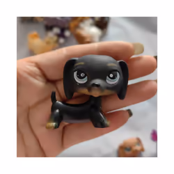 Little Baby pets  LPS Cute Short Hair Cats Deer Tortoise Bear Monkey Dolphin Spaniel Dogs Tortoise Figure - Yellow