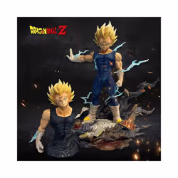 Figure Majin Vegeta Anime Figurine 22cm PVC Action Figures Decoration Collection Model Toys Kids Christmas - 22cm, With Box