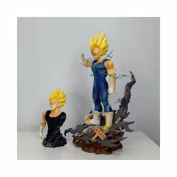 Figure Majin Vegeta Anime Figurine 22cm PVC Action Figures Decoration Collection Model Toys Kids Christmas - 22cm, With Box