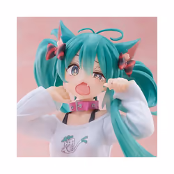 Hatsune Miku Desktop Cute Action Figure Neko T-Shirt Ver. Anime Figurine Kawaii Girl Model Toy Gift - 9