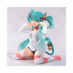 Hatsune Miku Desktop Cute Action Figure Neko T-Shirt Ver. Anime Figurine Kawaii Girl Model Toy Gift - 9