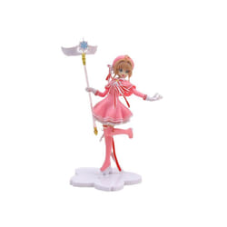 Anime Lovely Pink Card Captor SAKURA Action Figures Models PVC Figure Model Car Cake Decorations Magic - opp bag