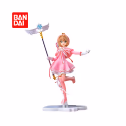 Anime Lovely Pink Card Captor SAKURA Action Figures Models PVC Figure Model Car Cake Decorations Magic - opp bag