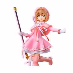 Anime Lovely Pink Card Captor SAKURA Action Figures Models PVC Figure Model Car Cake Decorations Magic - opp bag