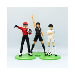 18cm Captain Tsubasa Anime Figure Ozora Tsubasa Action Figures Hyuuga Kojirou/Wakabayashi Genzou Figurine - 3pcs No Box