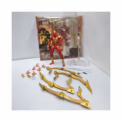 14cm  Kaiyodo Revoltech Amazing Yamaguchi Iron Spider-Man Action Figures Model Doll Collectible Set - Red