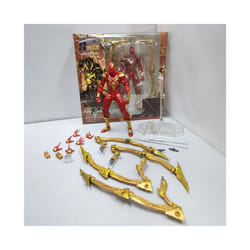 14cm  Kaiyodo Revoltech Amazing Yamaguchi Iron Spider-Man Action Figures Model Doll Collectible Set - Red