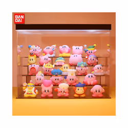 Games Star Kirby Anime Figure  Cute Cartoon Pink Kirby Mini Figure Decorative Collection Toy For Children's - B-8Pcs