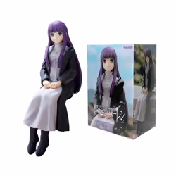 14cm Frieren: Beyond Journey's End Anime Figure Sitting Fern Action Figures Frieren Noodle Stopper Figure - Fern With Box