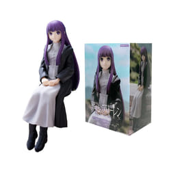 14cm Frieren: Beyond Journey's End Anime Figure Sitting Fern Action Figures Frieren Noodle Stopper Figure - Fern With Box