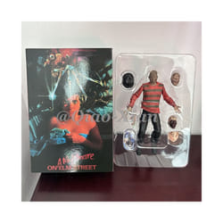 NECA Freddy Krueger Action Figure Collectible Model Toy Halloween Christina Horror Decoration Gifts - A, no box